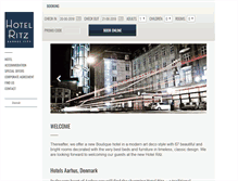 Tablet Screenshot of hotelritz-aarhus.com